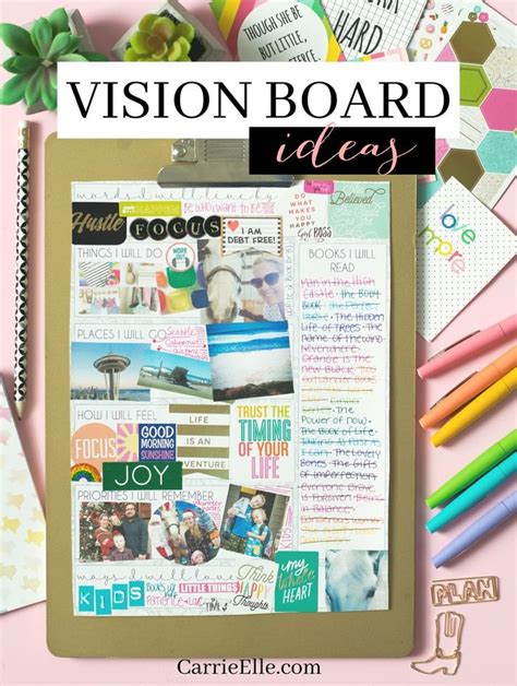 Vision Board Topics To Get You Started Carrie Elle Vision Board