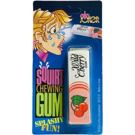 squirt chewing gum fake prank shoots out water gag joke fun etsy