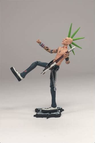Guitar Hero Johnny Napalm Figure With Green Hair By Mcfarlane Dangerzone Collectibles Online Store