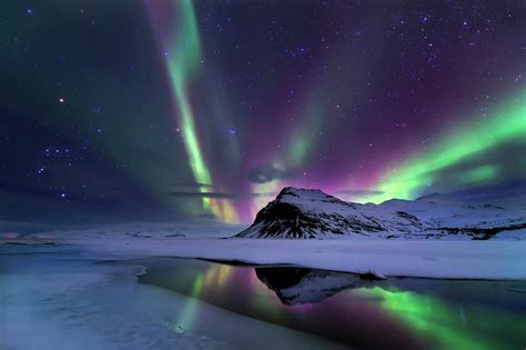 Northern Lights Reflection Photograph By Andrea Auf Dem Pixels