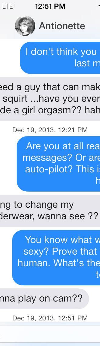 Sexting With A Tinder Spam Bot Things Get Weird The Cut