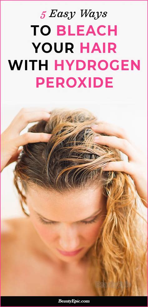 How To Safely Bleach Your Hair With Hydrogen Peroxide Bleaching Your