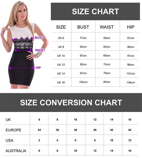 Size Chart Dress Length Guide For Height