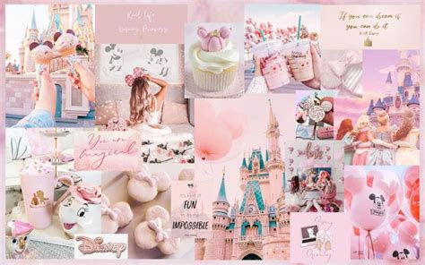 Disney Macbook Wallpaper Pink Aesthetic In 2021 Disney Desktop