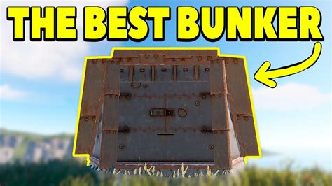 Rust The Best Solo Tc Bunker Base Design 2022 Youtube