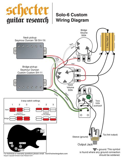 Schecter Solo 6 Custom Wiring Diagram Pdf Download Manualslib