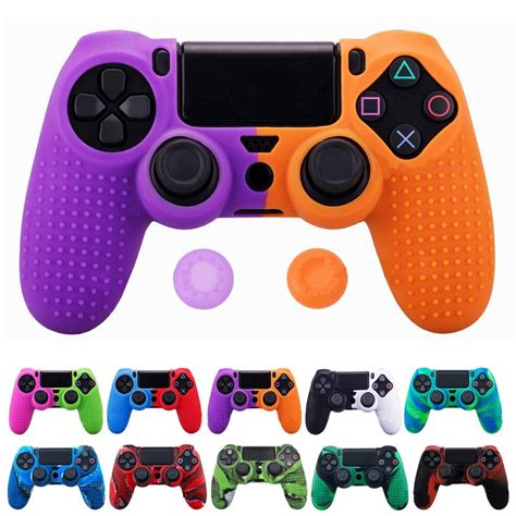 Silicone Cover Skin For Dualshock 4 Ps4 Pro Slim Controller Case And