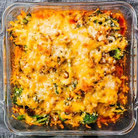 Pat the ground beef dry with paper towels, if wet. Keto Casserole With Ground Beef & Broccoli | Recipe ...