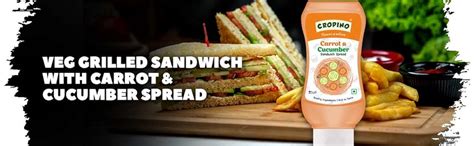 Cropino Carrot And Cucumber Sandwich Spread 300g Tasty And Healthyperfect For Rolls