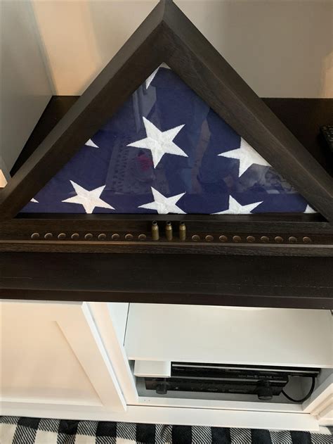 Buy Handmade Military Flag Display Made To Order From Walnut Branch