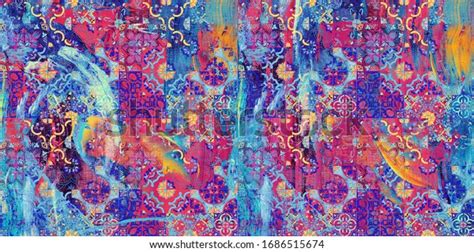 Creative Traditional Royal Abstract Art Background Stock Illustration