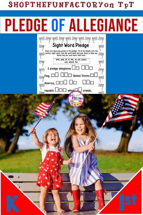 Pledge Of Allegiance Activities And Worksheets With Emergent Readers