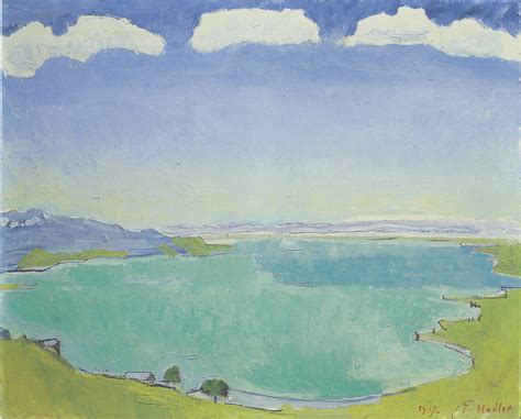 Lake Geneva from the Caux, 1917 - Ferdinand Hodler - WikiArt.org