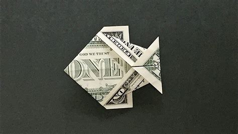 Money Origami Fish Instructions How To Fold A Dollar Bill Fish Easy