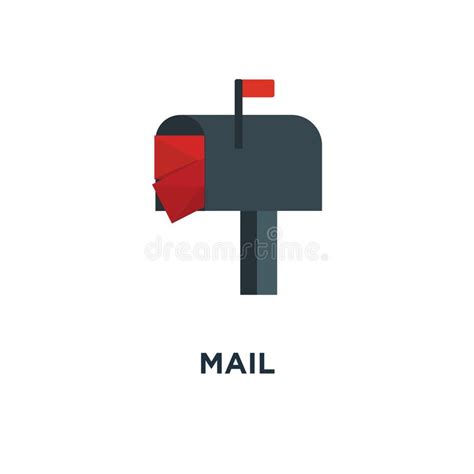 Mail Icon Email Concept Symbol Design Send Message Sign Vector Stock