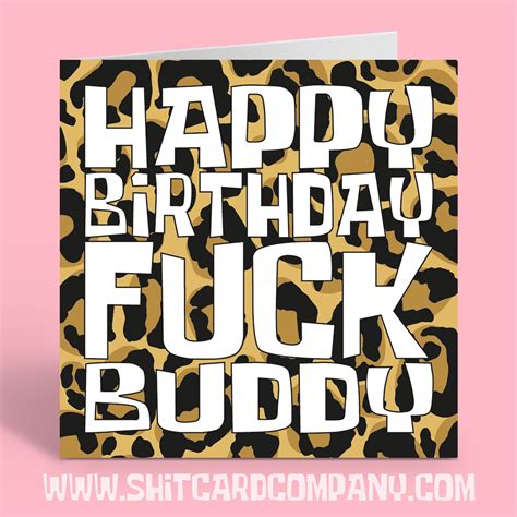 happy birthday fuck buddy birthday card funny birthday card etsy