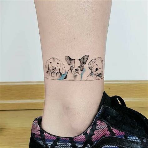 21 Most Popular Ankle Tattoo Ideas For Women Small Dog Tattoos