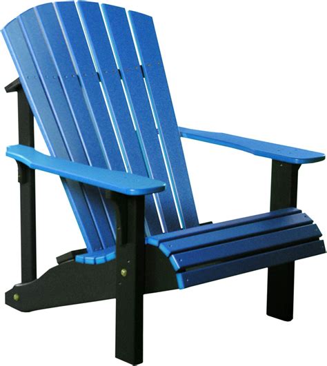 The adirondack chair appears to be based on the westport chair designed around 1900 by thomas lee, who had a summer cottage in westport, new york, on lake champlain. Deluxe Adirondack Chair | Patio Chairs, Porch & Patio ...