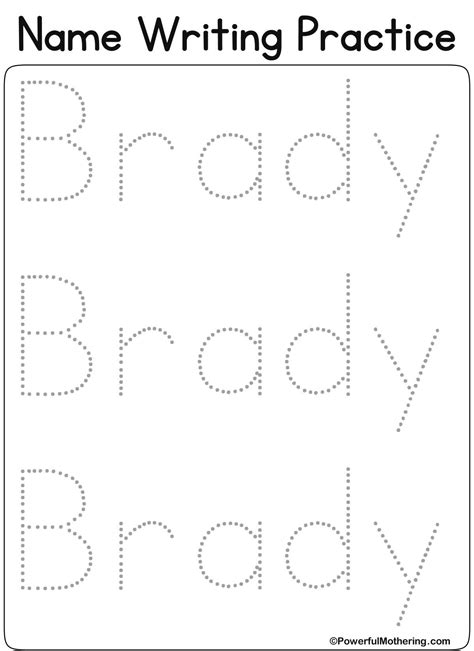 Preschool Editable Name Tracing Worksheets