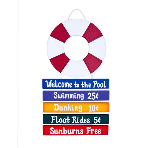 Personalized Outdoor Pool Sign Welcome To The Pool Rope Sign Etsy