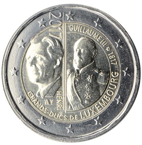 2 Euro Commémorative Du Luxembourg De 2017 Coin Monete Monete Da