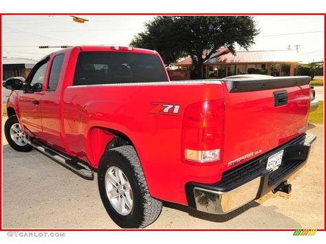 2007 Fire Red Gmc Sierra 1500 Sle Extended Cab 17263543 Photo 3