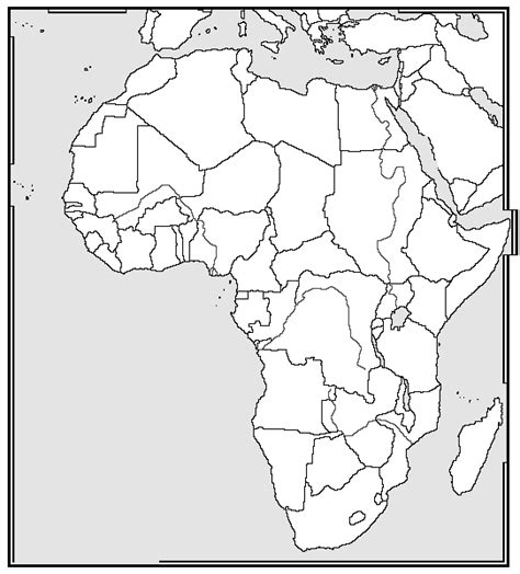 Printable Map Of Africa Blank Customize And Print