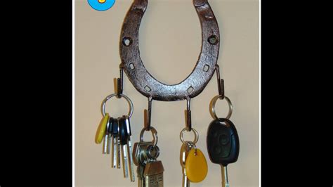 It is the easiest and best out of the waste material craft ideas for diy newspaper key holder homemade | best out of waste material craft ideas. Making a key holder from an old horseshoe - YouTube
