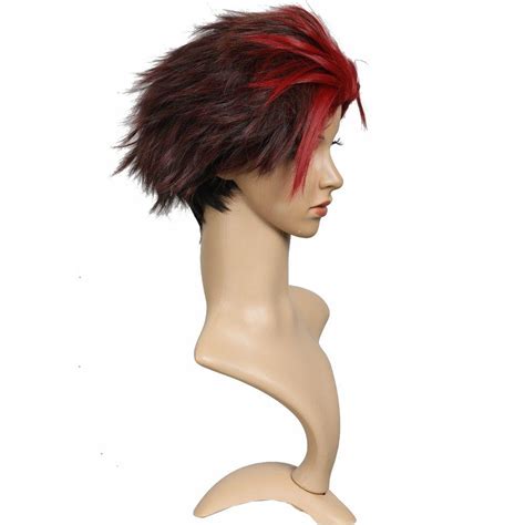 xcoser ready player one artemis movie cosplay hair props red short synthetic hai halloween