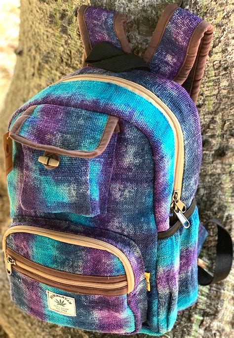 Tie Dye Himalaya Hemp Backpack Small Backpack Hippie Backpack Etsy