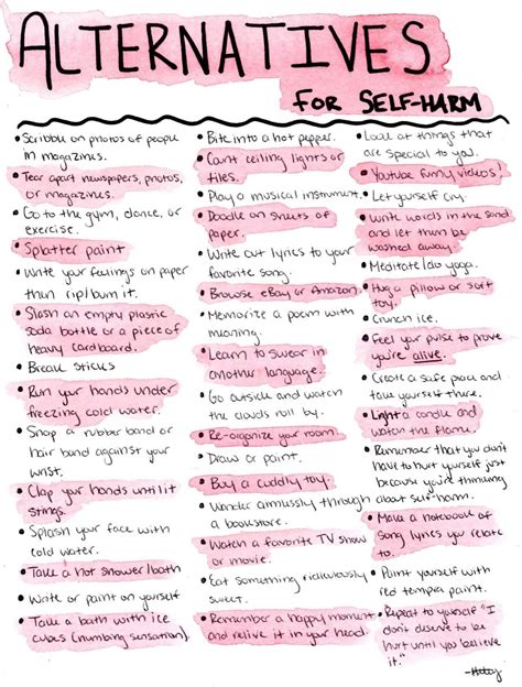 Self Harm Distractions — The Mix Support Community