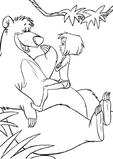 Rumble In The Jungle Book Coloring Pages