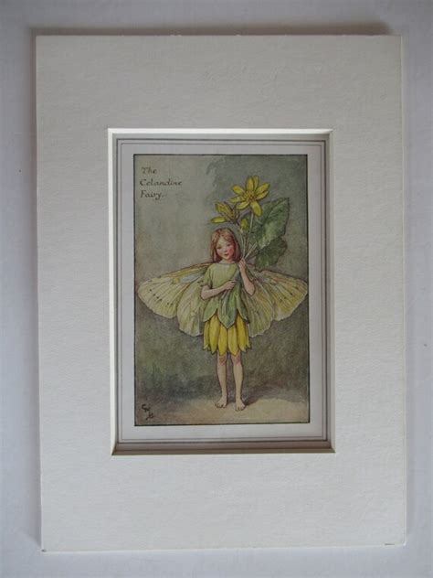 Flower Fairiesfairy The Celandine Fairy Vintage Print Etsy