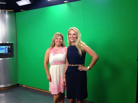 Natalie Pohorecki And Cori Rist Shooting Promos On The Green Screen For Living Today At Wnwo Nbc