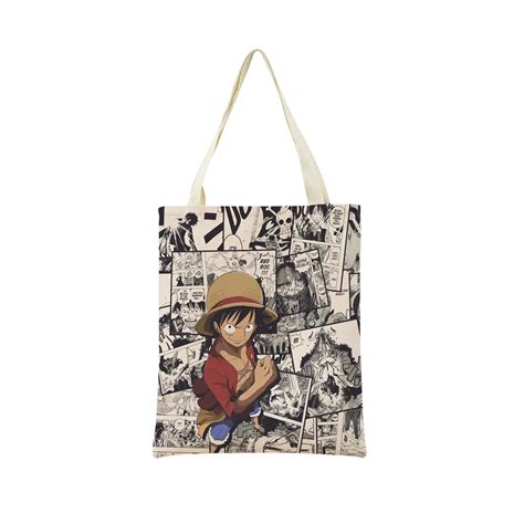 Funny Luffy One Piece Art Print Tote Bag One Piece Store