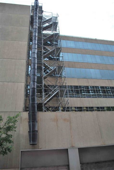 Biltmore Offices Trash Chute Associated Scaffolding