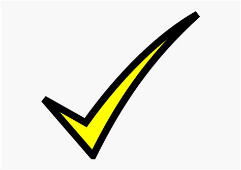 Yellow Check Mark Png Free Transparent Clipart Clipartkey