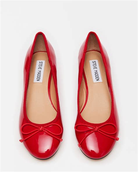 cherish red patent slip on heels women s heels steve madden