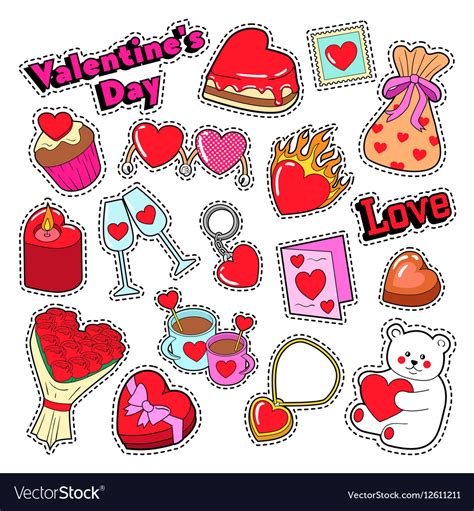 Valentines Day Stickers Stickers Paper And Party Supplies Paper Pe