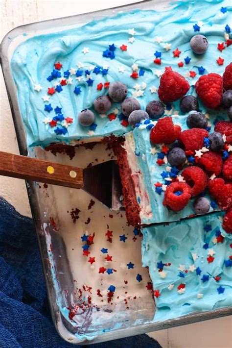 Red White And Blue Ice Cream Cake Foxes Love Lemons