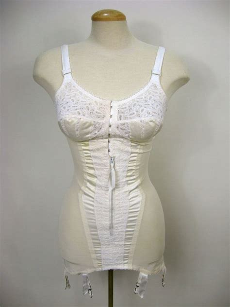 reserved for rockyspace ~ vintage grenier all in one girdle 1950 s long line girdle