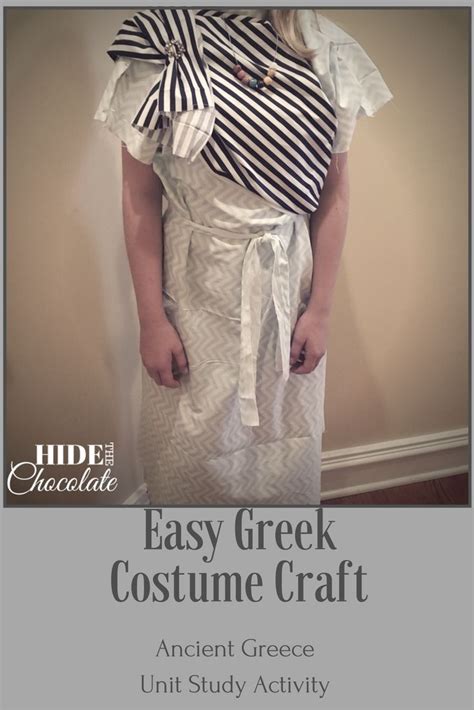 How To Create An Easy Greek Costume ~ Chiton And Himation Greek