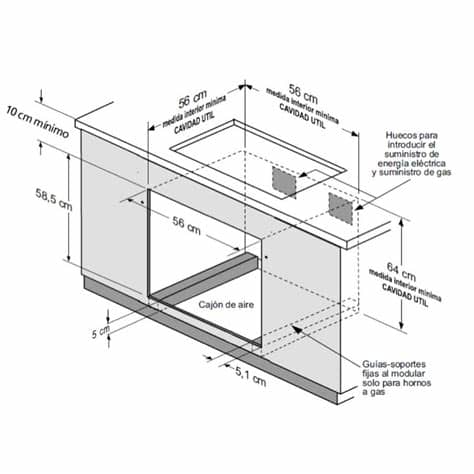 Horno de Empotrar GE HG6030G 59Cm GN 110V INOX Ktronix ...