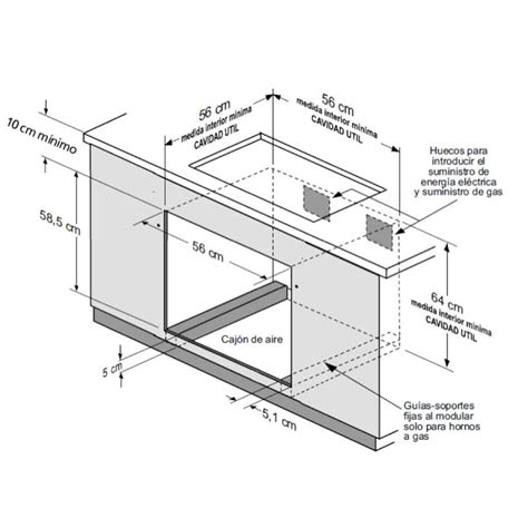 El cuerpo del mueble cuenta con la altura de 70 a 80 cm. Horno de Empotrar GE HG6030G 59Cm GN 110V INOX Ktronix ...