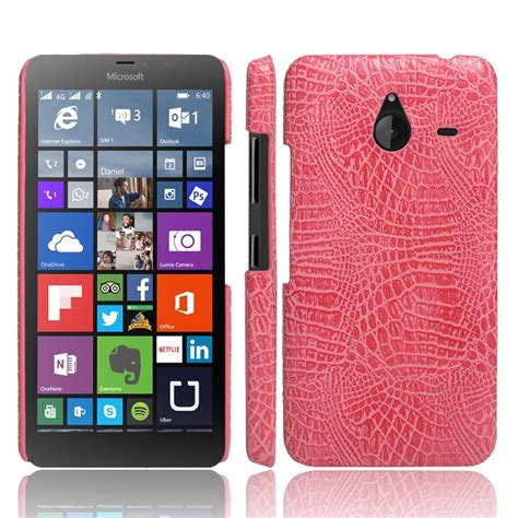For Nokia Lumia 640 Xl Case Cover Luxury Crocodile Pattern Leather Back