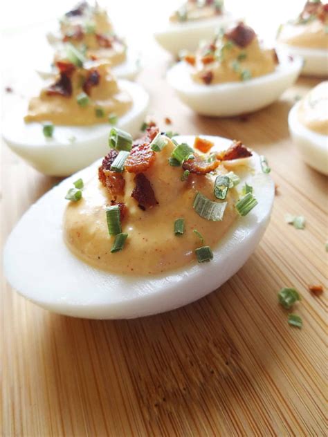 Southern Deviled Eggs Recipe With Bacon Savory With Soul