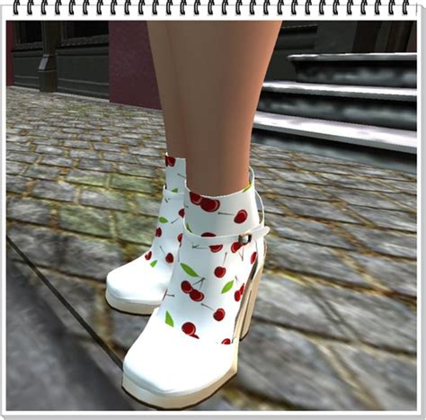 Second Life Marketplace Bag Rockabilly Cherry Shoes Collection