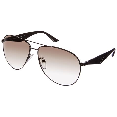 Prada Pr53qs Aviator Sunglasses Gunmetal