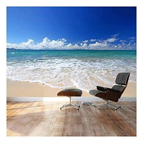 Large Wall Mural Gorgeous Beach And Clear Sea In Summertime Vinyl