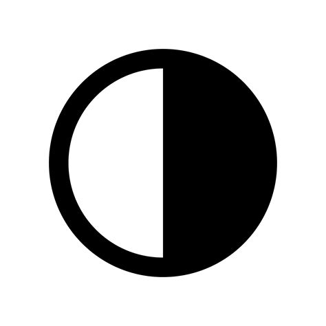 Filefirst Quarter Moon Symbolsvg Wikimedia Commons Clip Art Library